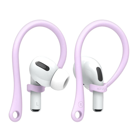 elago Ear Hooks Designed for AirPods Pro 4 & 3 & 2 & 1 Earbuds Accessories Anti-Slip Ergonomic Design Comfortable Fit (Lavender) [US Patent Registered]