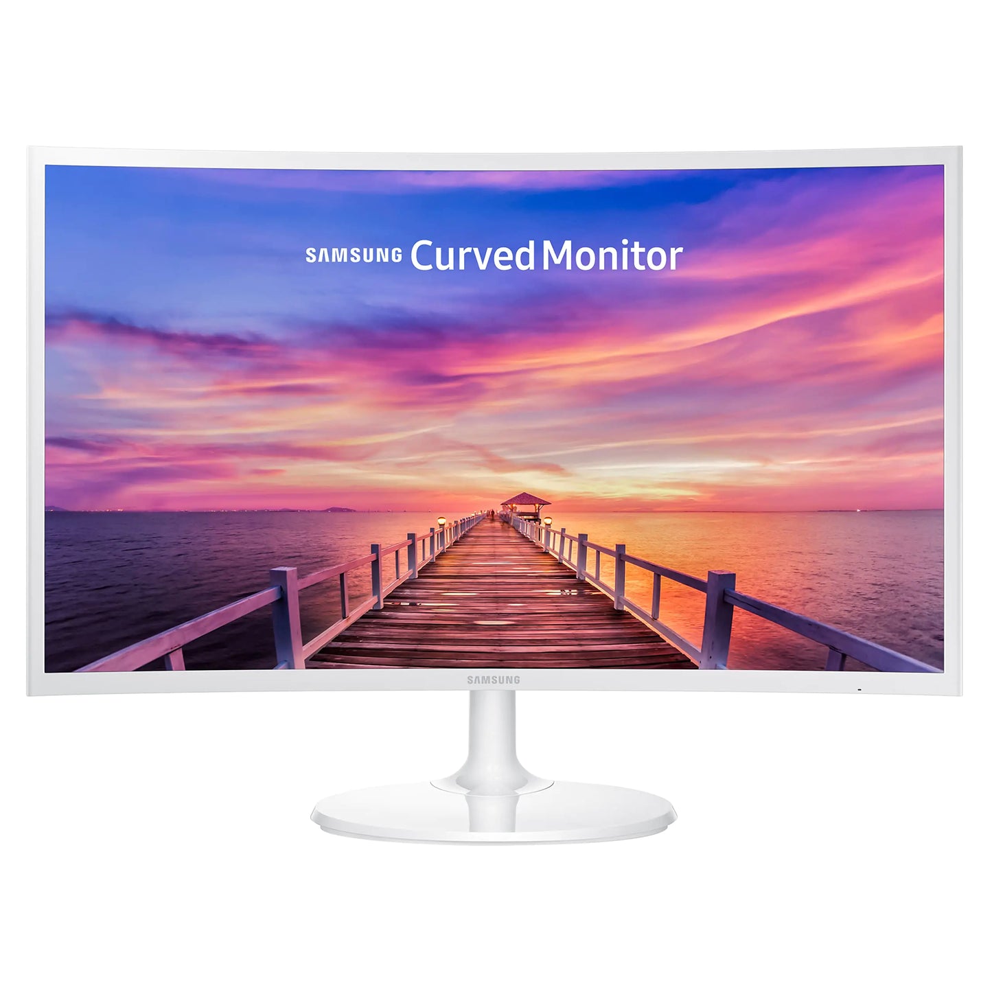 SAMSUNG 27" CF391 Curved FHD 1080P LED Monitor White - 1800R Curvature Full HD 1920 x 1080 Resolution 16:9 Aspect Ratio 4 ms Response Time 3000:1 Static Contrast Ratio VGA HDMI Inputs