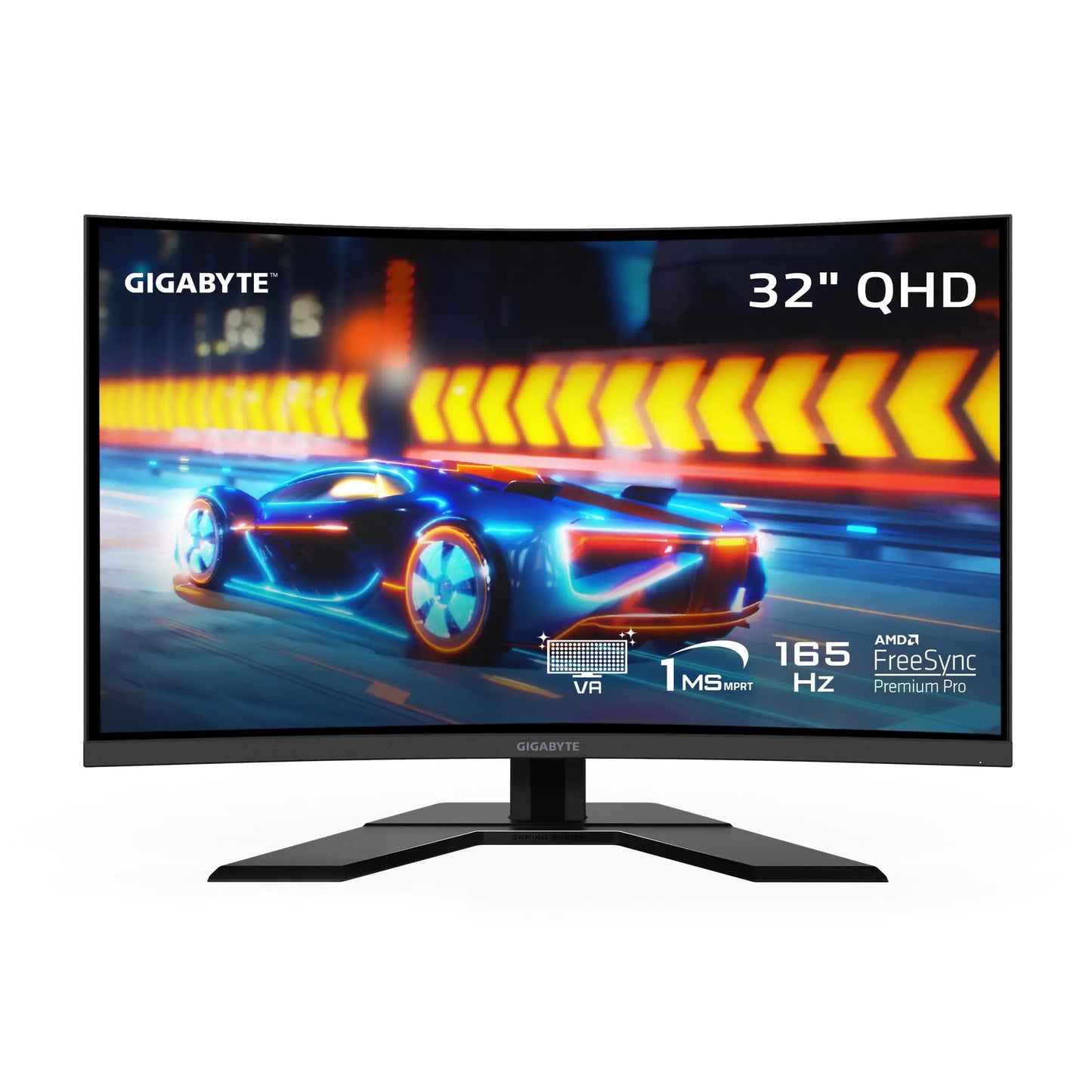 GIGABYTE G32QC A (32" 165Hz 1440P Curved Gaming Monitor 2560 x 1440 VA 1500R  1ms (MPRT) Response Time 93% DCI-P3 VESA Display HDR400 FreeSync Premium Pro