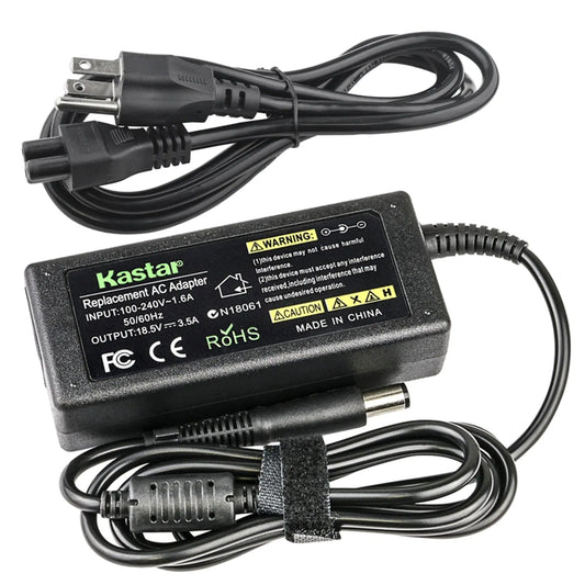 Kastar AC Power Adapter Charger for HP/Compaq 384019-002 384019-003 418872-001 519329-001 584037-001 608425-001 613152-001 613161-001 ADP-65HB BC ED494AA PA-1650-32HN PPP009L-E ST-C-075-18500352CT