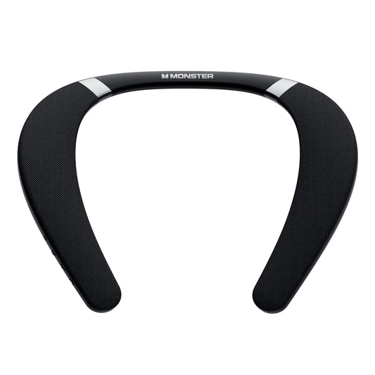 Monster Boomerang Neckband Bluetooth Speaker Neck Speaker Bluetooth Wireless Wearable Speaker with 12H Playtime True 3D Stereo Sound Portable Soundwear IPX7 Waterproof for Home Sport Outdoor