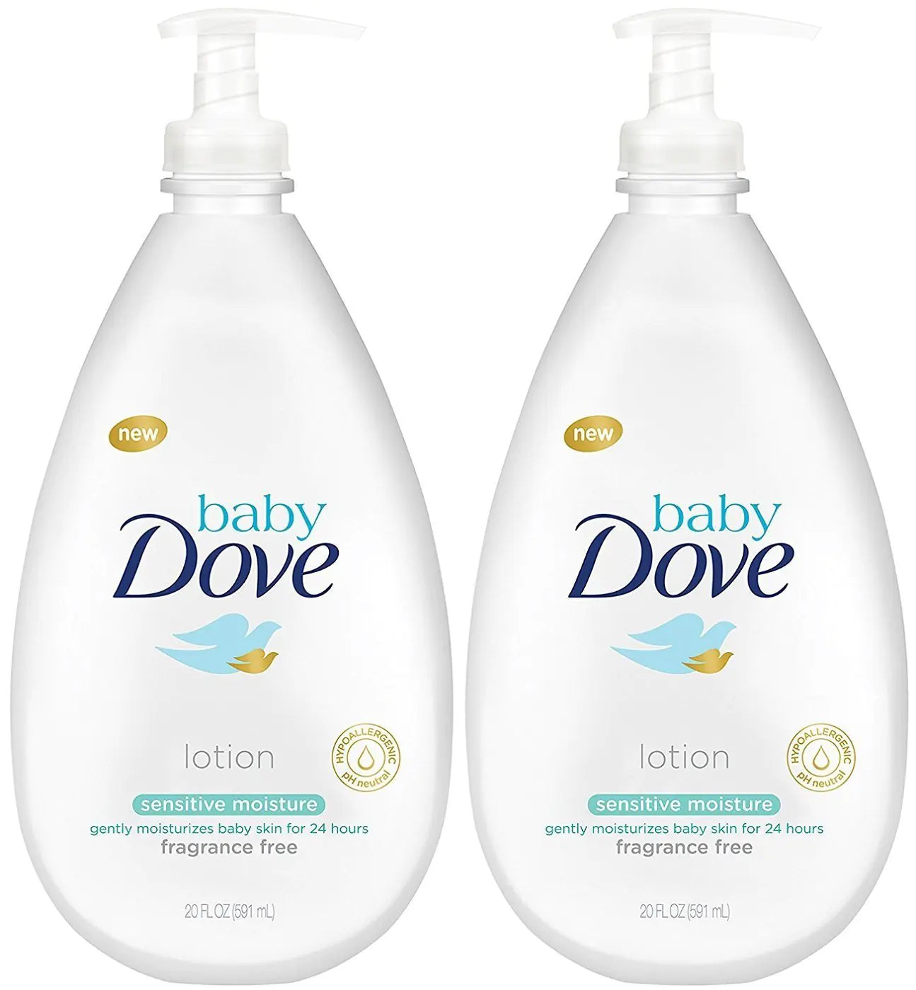 Baby Dove Lotion Sensitive Moisture 20 oz?(Pack of 2)