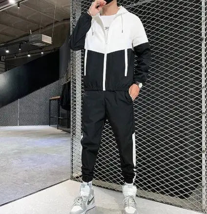 Casual Joggers Hooded Sportswear Jackets