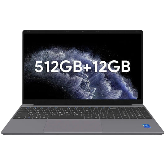 ApoloSign Laptop 12GB RAM 512GB SSD 15.6" Full HD Notebook Expandable to 1TB Intel N5095 Processor Dual-Band WiFi 178° Viewing Angle Dual Speakers (2.5GHz 8-core Celeron 15.5 inch)