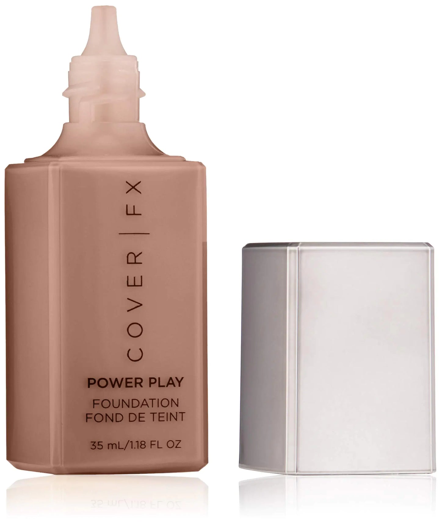 Cover FX Power Play Foundation: Full Coverage Waterproof Sweat-proof and Transfer-Proof Liquid Foundation For All Skin Types N120 1.18 fl. oz.